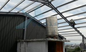 頂樓增建工程 中亞鐵工廠 鐵皮屋 鐵皮屋加蓋 Tekla Structures3D