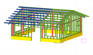 頂樓增建工程 中亞鐵工廠 鐵皮屋 鐵皮屋加蓋 Tekla Structures3D