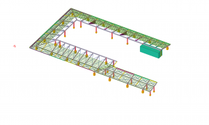 中亞鐵工廠 Tekla Structures 3D 遮雨棚 雨遮 鋼構工程 