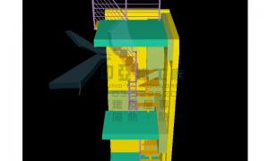 中亞鐵工廠 Tekla Structures 3D 龍骨梯